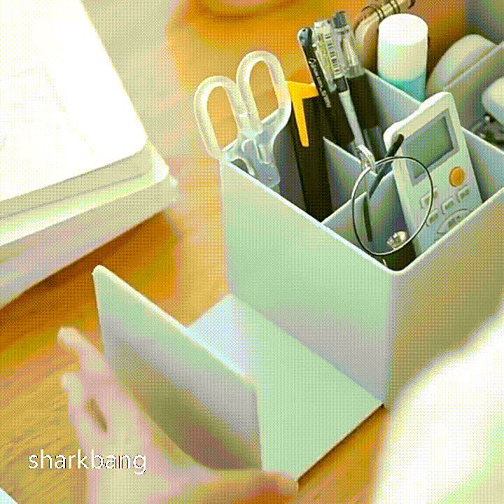 2021-Sharkbang-ABS-Desk-Office-Organizer-Storage-Holder-Desktop-Pencil-Pen-Sundries-Badge-Box-Stationery-Office-1.gif